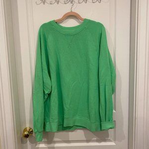 Bandier x Sincerely Jules | Juniper Crew Neck Sweatshirt | Soft Lime, XL | New